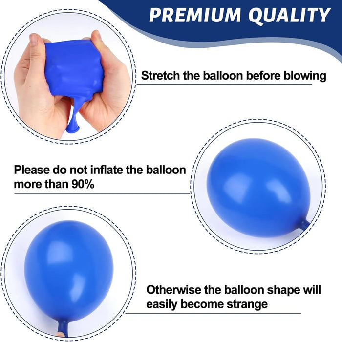 118 Pieces Blue Red White Patriotic Balloon Arch Kit Which Can Be Used For Independence Day Celebration Birthday Party Etc