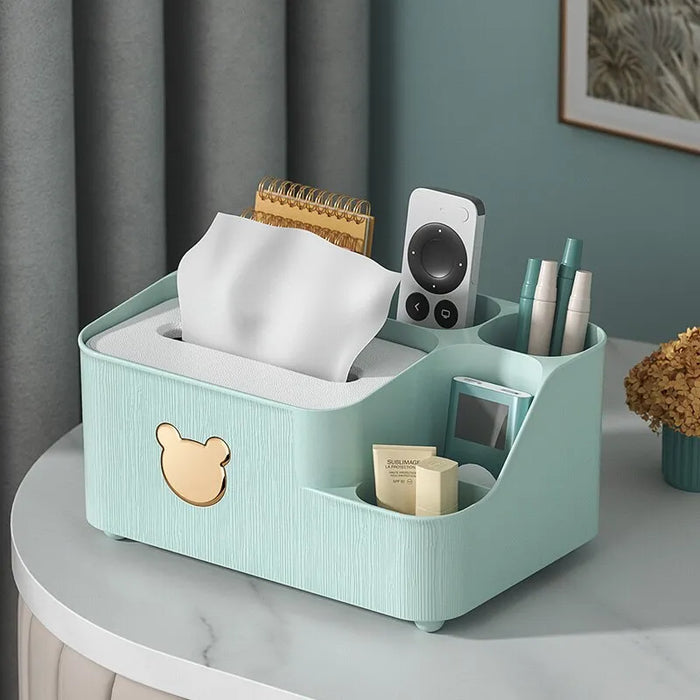 Multi Functional Tissue Storage Box For Living Room Desktop