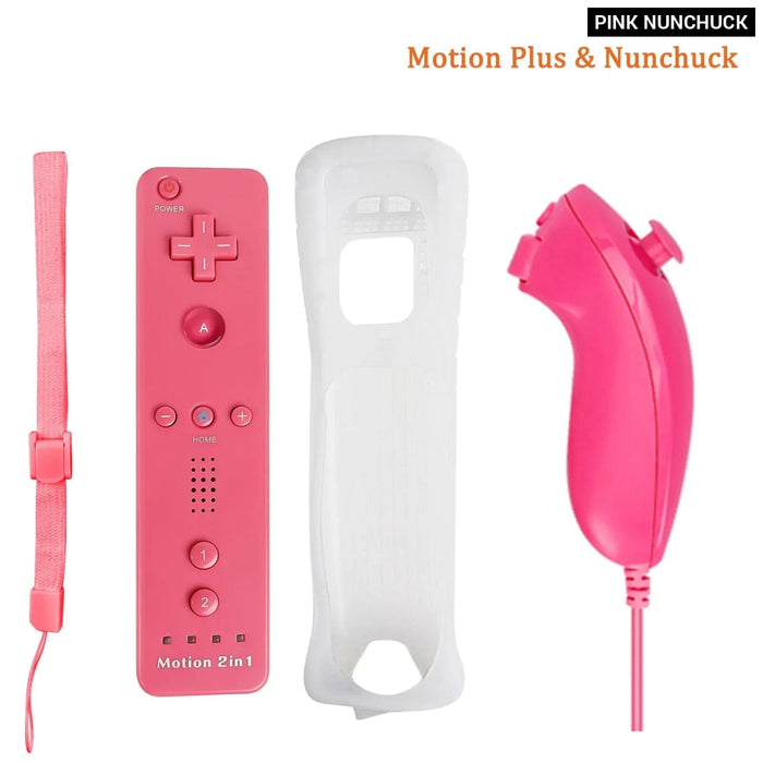2 In 1 Motion Plus Wii U Remote Set With Silicone Case