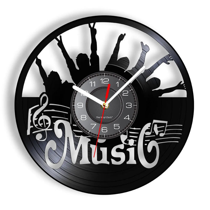 Rock n Roll Vinyl Record Wall Clock