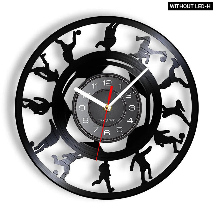 Football Vinyl Record Wall Clock