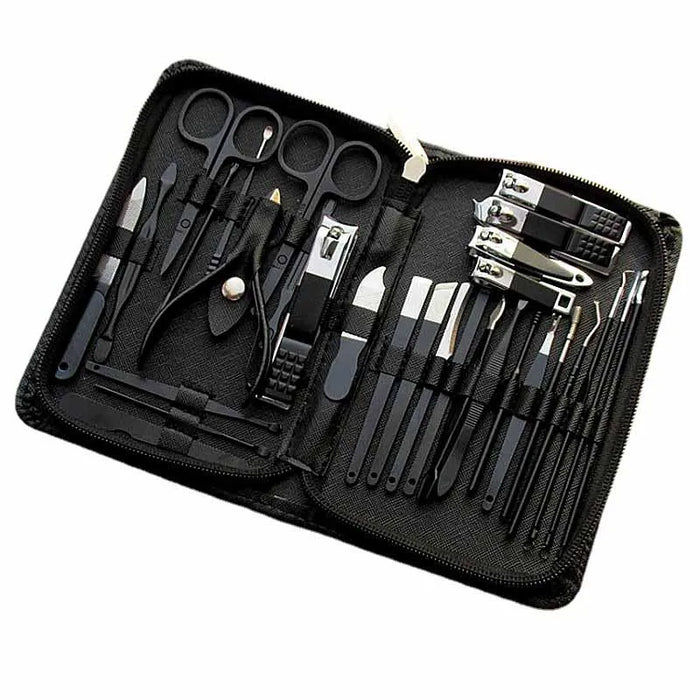 30 Piece Stainless Steel Manicure Kit With Nail Clippers And Scissors