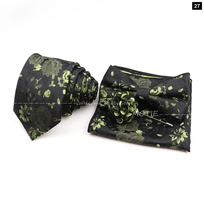 Classic Plant Tie Set For Weddings And Daily Wear