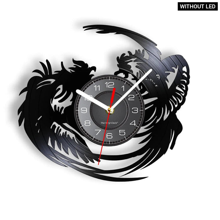 Farmhouse Rooster Fight Club Wall Clock