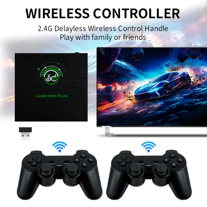 Q6 Retro Game Box 2.4G Wireless Tv Console 10000 Games