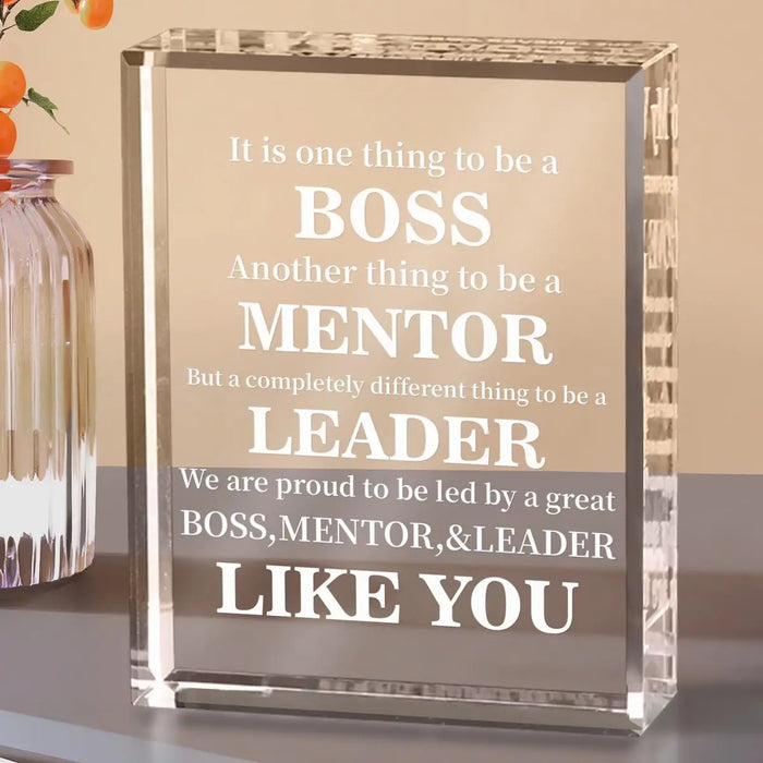 Unique Acrylic Table Décor For Leaders Perfect Gift For Retirement Or Promotion