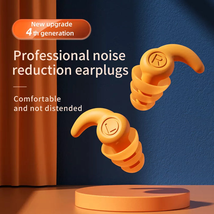 Soft Silicone Earplugs For Noise Reduction And Sleep