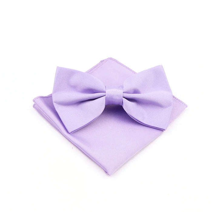 Purple Bowtie Set For Business And Weddings