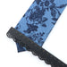 Classic Denim Floral Tie 7cm Skinny Cotton Feather Dot Mens