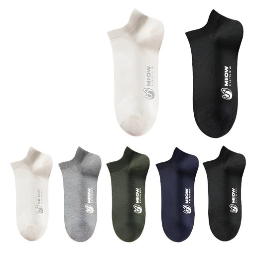 5 Pairs Of Breathable Cotton Mens Socks