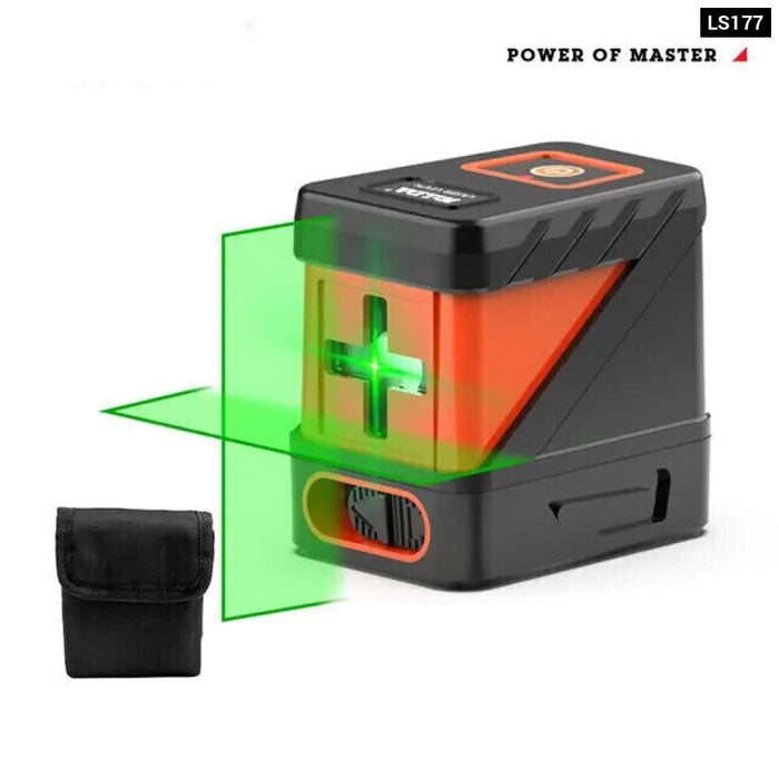 Hilda 2 Line Green Laser Level Self Leveling