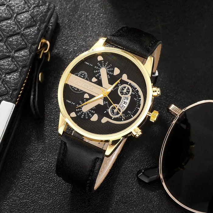 Fashion Date Quartz Men Watches Luxury Male Clock Chronograph Sport Mens Wrist Watch