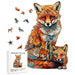 Wooden Fox Family Puzzle