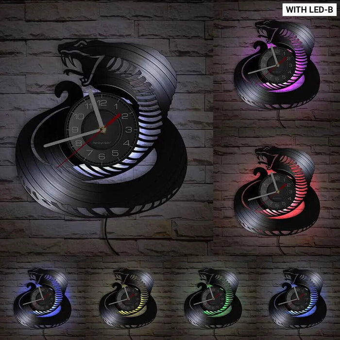 King Cobra Vinyl Record Wall Clock