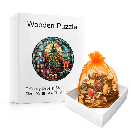 Christmas Tree Wooden Puzzle For All Ages