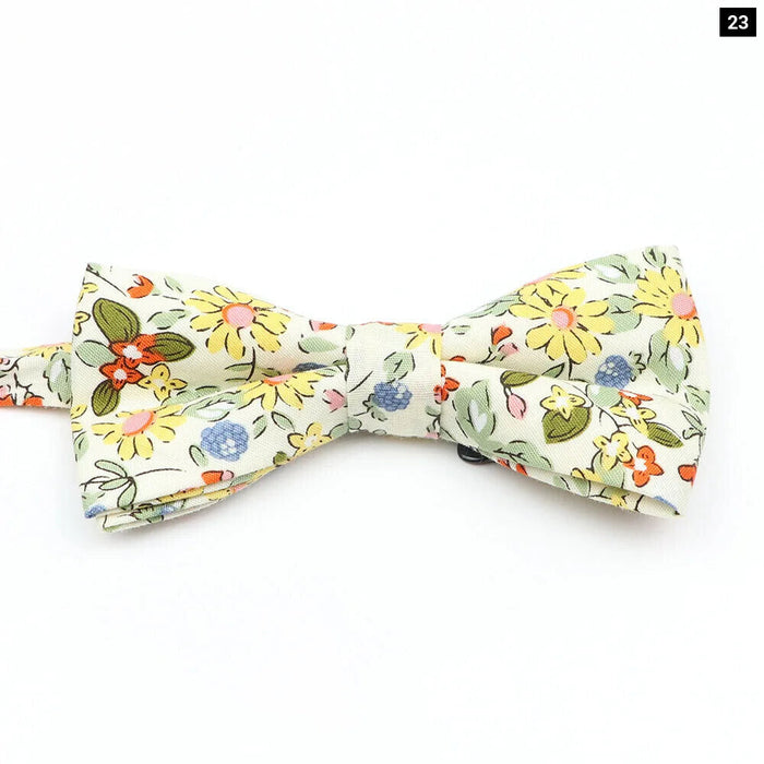 Colourful Floral Bow Ties Fashionable And Fun For Kids