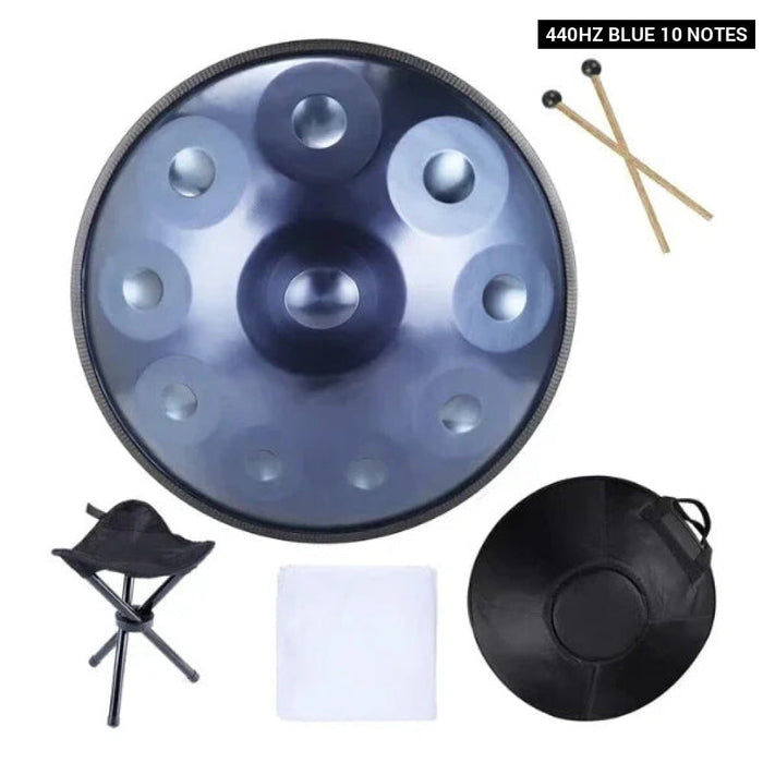 9/10/12/14 Tone 22 Inches 432Hz 440Hz D Minor Steel Tongue Handpan Drum For Yoga & Meditation