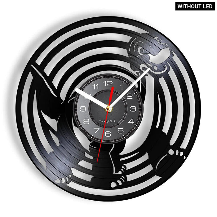 Loch Ness Monster Vinyl Record Wall Clock