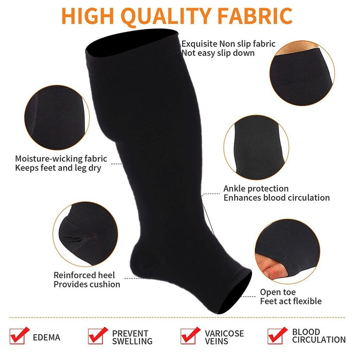 1Pair Sport Compression Socks for Outdoor Hiking Running