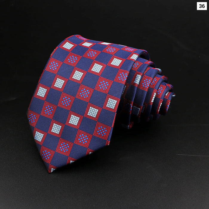 Polyester Necktie For Men For Business Meetings Formal Events And Daily Wear