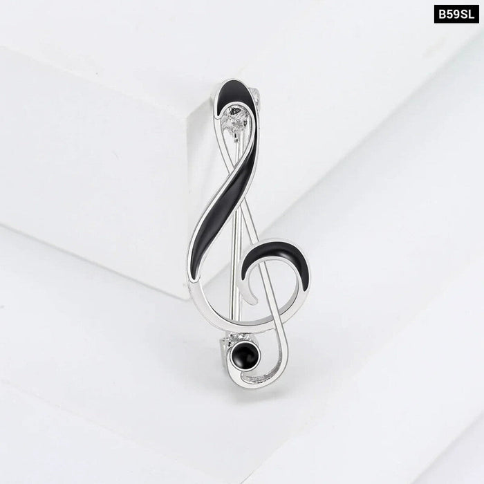 Musical Note Brooch Pin For Men Women Enamel Pin For Clothing School Office Jewelry Accessory