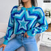 Star Pattern Knit Sweater For Women