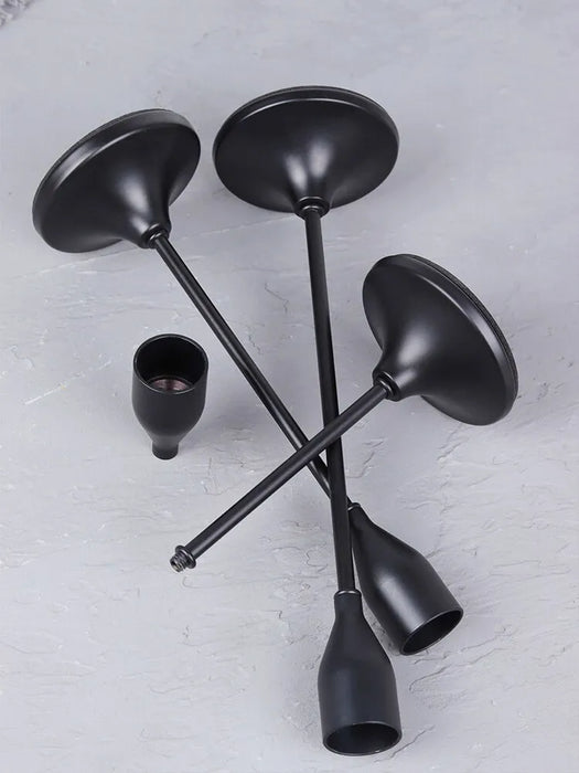 3 Pieces European Metal Candle Holders