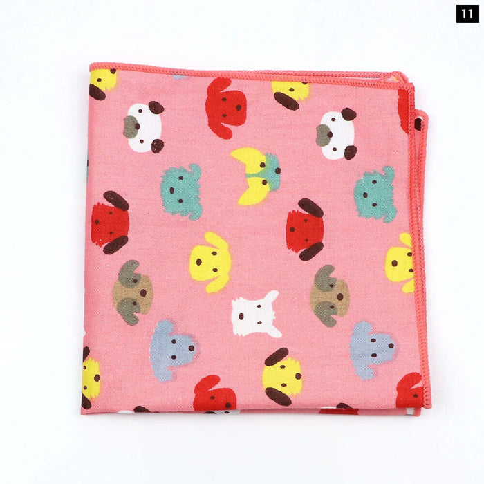 Fun And Functional Cartoon Cotton Handkerchiefs For Parties Weddings And Everyday Use