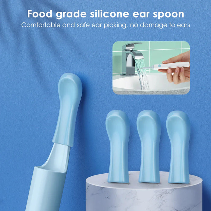 Wifi Ear Cleaner With Led Light And Safe Silicone Spoon