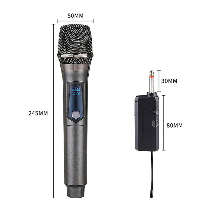 Pro Uhf Wireless Mic And Receiver For Karaoke