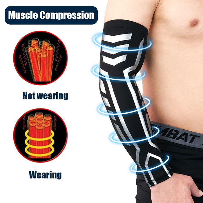 1Pc Cooling Sun Protection Arm Sleeves For Cycling Basketball Football