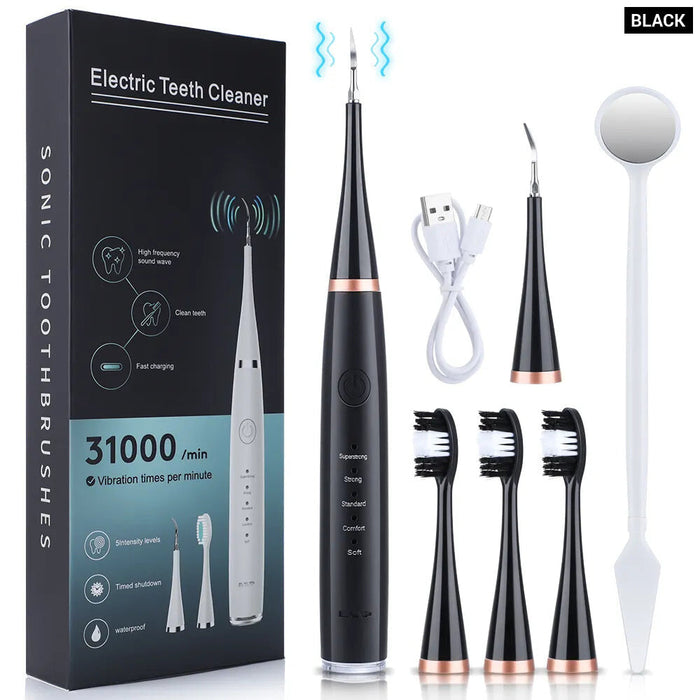 Electric Sonic Toothbrush Kit For Whitening And Cleaning