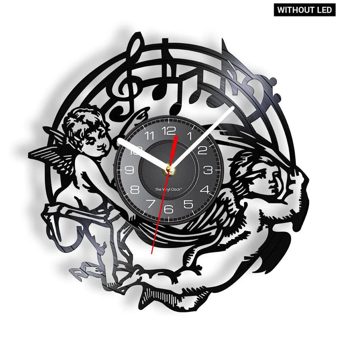 Musical Angels Vinyl Record Clock