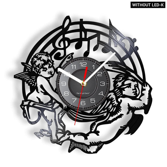 Musical Vinyl Record Wall Clock