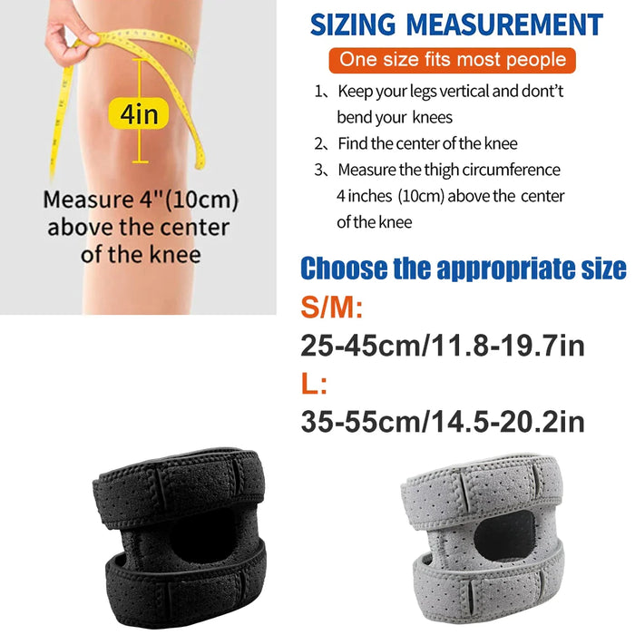 1Pc Patella Knee Strap With Gel Pad For Knee Pain Arthritis Tendonitis