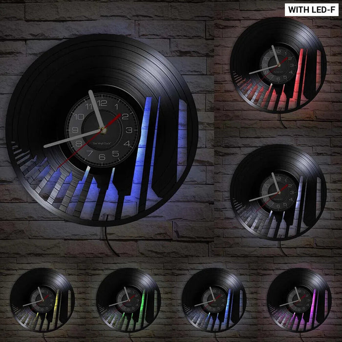 Musical Instrument Vinyl Wall Clock