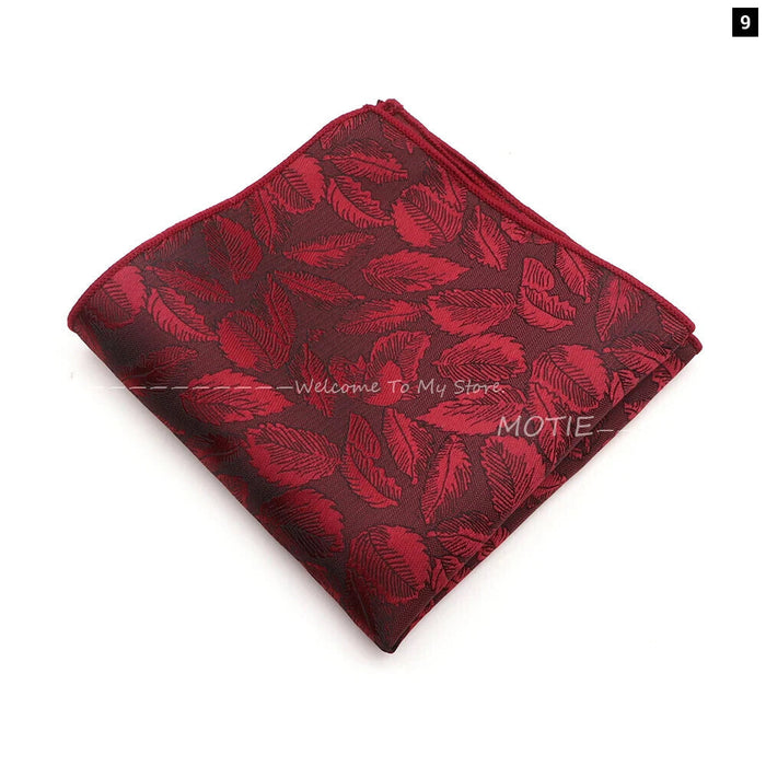 Mens Plant Pattern Handkerchiefs For Weddings And Daily Wear