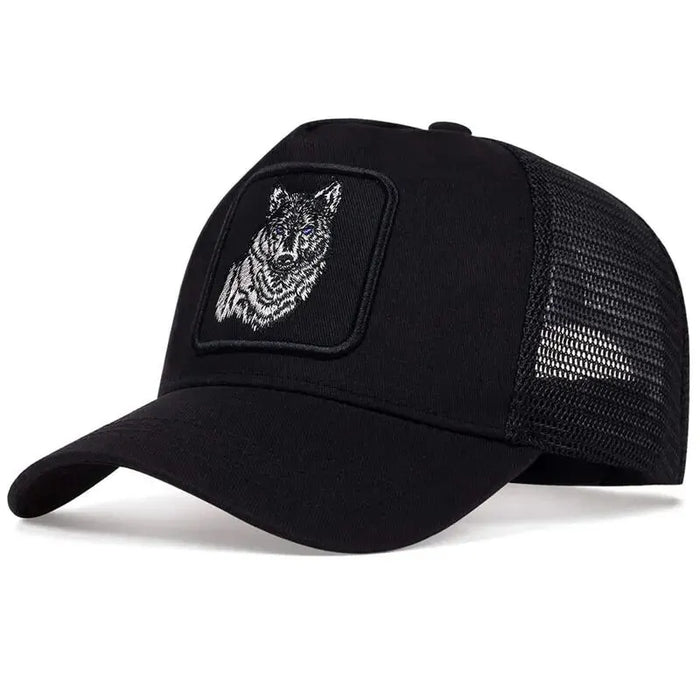 Wolf Embroidered Baseball Cap / Hat For Outdoor Sun Protection