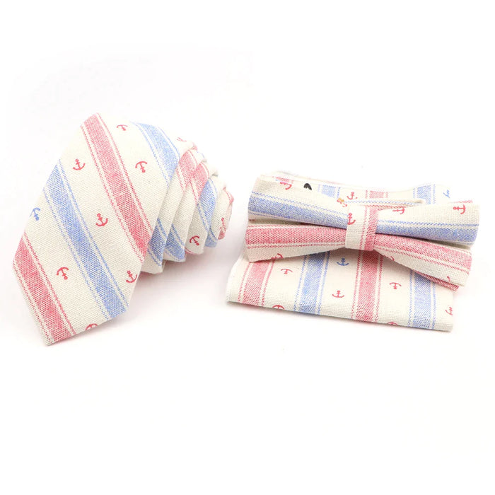 Unisex Linen Ties Set For Weddings And Business