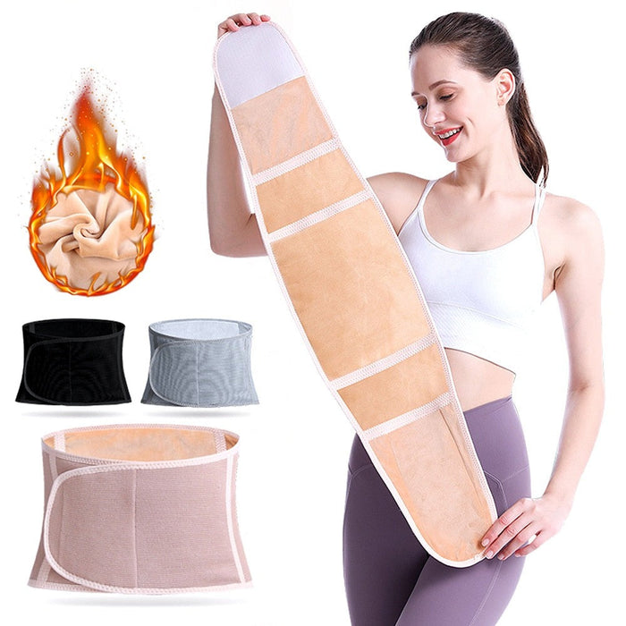 Winter Thicken Thermal Plush Waist Abdominal Protector Warmer Wrap Band