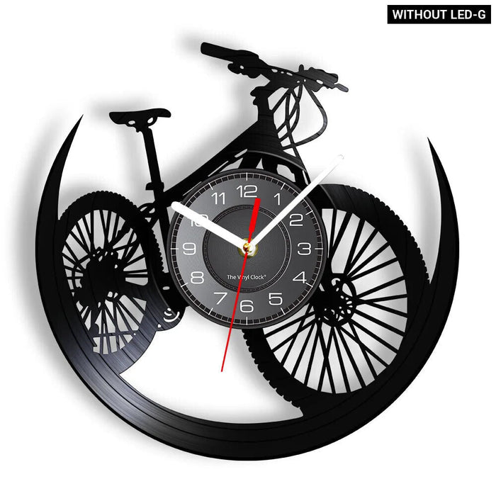 Retro Mountain Bike Vinyl Record Wall Clock