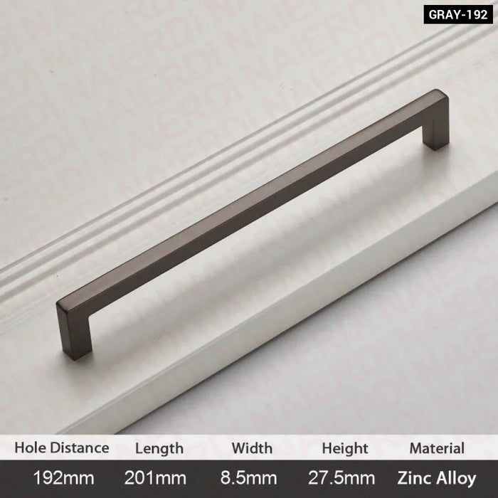 Modern Brushed Zinc Cabinet Handles