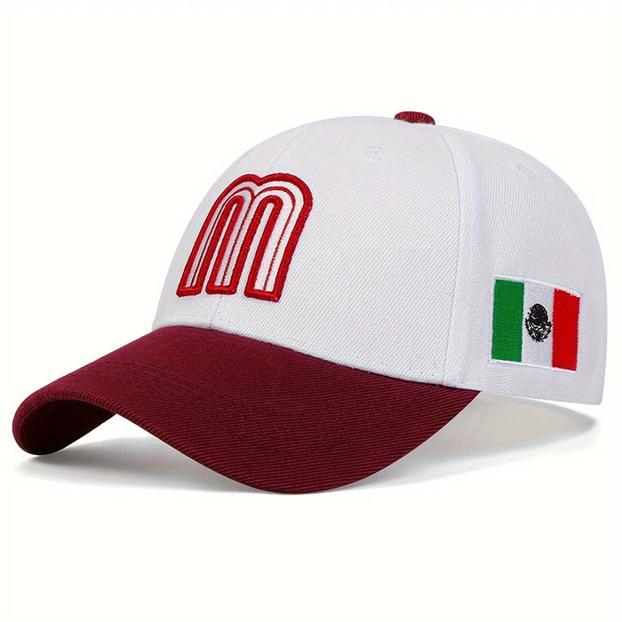 Adjustable Baseball Cap / Hat Embroidered Letter M