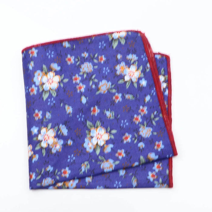 Colourful Floral Cotton Handkerchief For Weddings And Parties