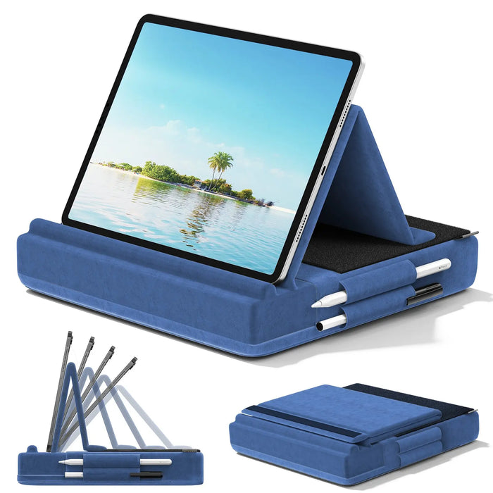 Multi Angle Tablet Pillow Stand Stylus Mount