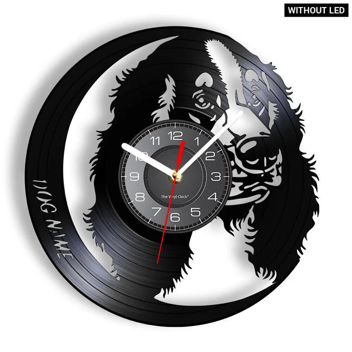 Custom Golden Retriever Vinyl Record Clock