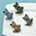 Vintage Frog Brooch 4 Colours Cartoon Animal Pin