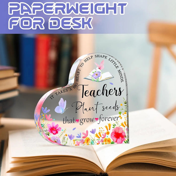 Teacher Appreciation Gift Paperweight Keepsake