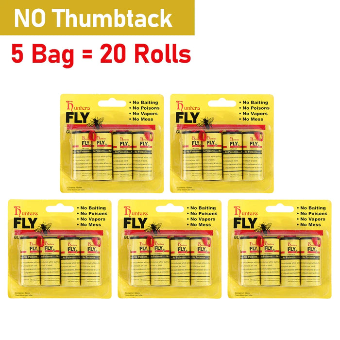 40 Rolls Fly Sticky Paper For Insect Control