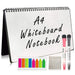 Reusable Whiteboard Notebook With Pen A4 Size Meeting